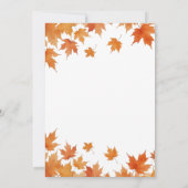 Herfst in Love Baby shower Kaart (Achterkant)