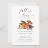 Herfst in Love Baby shower Kaart (Voorkant)