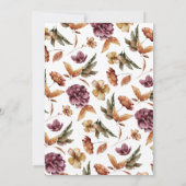 Herfst in Love Baby shower Kaart (Achterkant)