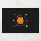 Herfst in Love Baby shower Likeurfles Etiket (Enkel label)