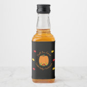 Herfst in Love Baby shower Likeurfles Etiket (Voorkant)