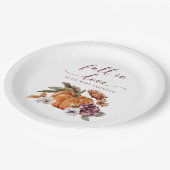 Herfst in Love Baby shower Papieren Bordje (Gekanteld)