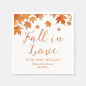 Herfst in Love Baby shower Servet (Voorkant)