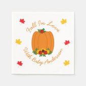 Herfst in Love Baby shower Servet (Voorkant)