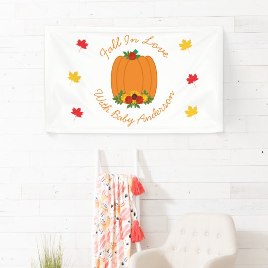 Herfst in Love Baby shower Spandoek (Insitu)