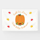Herfst in Love Baby shower Spandoek (Horizontaal)