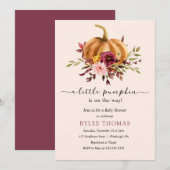 Herfst in Love Baby shower uitnodiging (Voorkant / Achterkant)