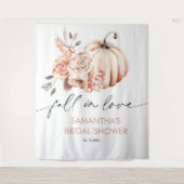 Herfst in Love Backdrop, Pumpkin Herfst Vrijgezell Wandkleed (Voorkant)