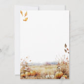 Herfst in Love Beer Adventure Elegant Baby shower Kaart (Achterkant)