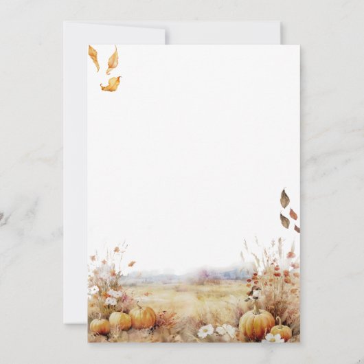 Herfst in Love Beer Adventure Elegant Baby shower Kaart (Achterkant)