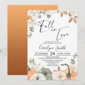 Herfst in Love Boho Autumn Pumpkin Vrijgezellenfee Kaart (Voorkant / Achterkant)