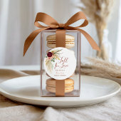 Herfst In Love Boho Pampas Grass Autum Floral Ronde Sticker