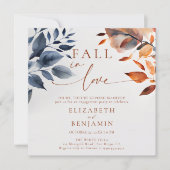 Herfst in Love Botanical Duo verlaat verlovingsfee Kaart (Voorkant)