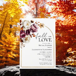 Herfst In Love Bourgondië Bloemen Herfst Vrijgezel Kaart