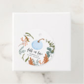 Herfst in Love Boy Baby shower Bedankjes Labels (In situ)