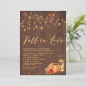 Herfst in Love Bridal Couples Shower Kaart (Staand voorkant)