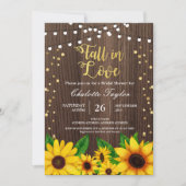 Herfst in Love Bridal douche sunflower Kaart (Voorkant)