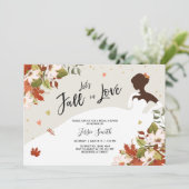 Herfst in Love Bridal doucheuitnodiging Rustige Dr Kaart (Staand voorkant)