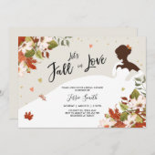 Herfst in Love Bridal doucheuitnodiging Rustige Dr Kaart (Voorkant / Achterkant)