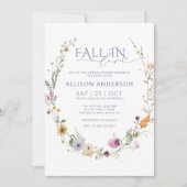 Herfst in Love Bridal Shower Kaart (Voorkant)
