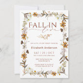 Herfst in Love Bridal Shower Kaart (Voorkant)