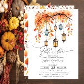 Herfst in Love Bridal Shower Kaart
