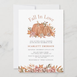 Herfst in Love Bridal Shower Kaart