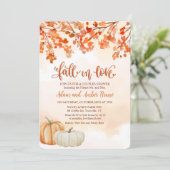 Herfst in Love Bridal Shower Kaart (Staand voorkant)