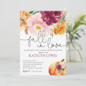 Herfst in Love Bridal Shower Uitnodiging (Staand voorkant)