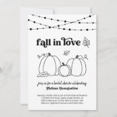 Herfst in Love Bridal Shower Uitnodiging (Voorkant)