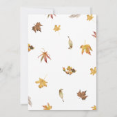 Herfst in Love Bridal Shower Uitnodiging (Achterkant)