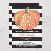 Herfst in Love Bridal Shower Uitnodiging (Voorkant / Achterkant)