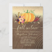 Herfst in Love Bridal Shower Uitnodiging (Voorkant)