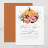 Herfst in Love Bridal Shower Uitnodiging (Voorkant / Achterkant)