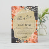Herfst in Love Bridal Shower Uitnodiging (Staand voorkant)