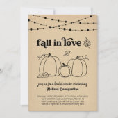 Herfst in Love Bridal Shower Uitnodiging (Voorkant)