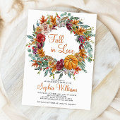 Herfst in Love Bridal Shower Uitnodiging