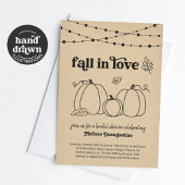 Herfst in Love Bridal Shower Uitnodiging