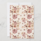 Herfst in Love Bridal Shower Uitnodiging (Achterkant)