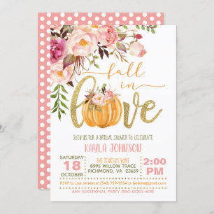 Herfst in Love Bridal Shower Uitnodiging - PD
