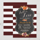 Herfst in Love Bridal Shower-uitnodigkaart Kaart (Voorkant / Achterkant)