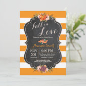 Herfst in Love Bridal Shower-uitnodigkaart Kaart (Staand voorkant)