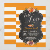 Herfst in Love Bridal Shower-uitnodigkaart Kaart (Voorkant / Achterkant)