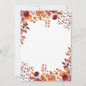 Herfst In Love Bridesmaids Luncheon Invitation Kaart (Achterkant)