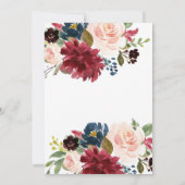 Herfst In Love Bruids Douche Uitnodiging Herfst Bl (Achterkant)