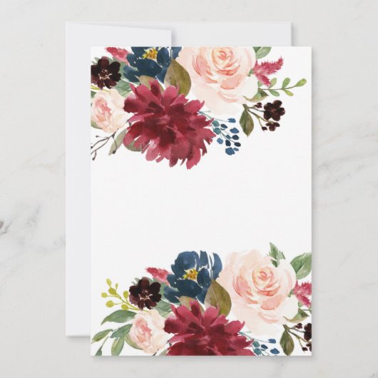 Herfst In Love Bruids Douche Uitnodiging Herfst Bl (Achterkant)