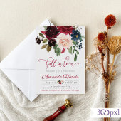 Herfst In Love Bruids Douche Uitnodiging Herfst Bl