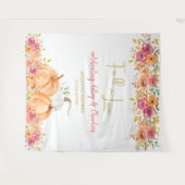 Herfst in Love bruiloft of douche Wandkleed (Voorkant (horizontaal))