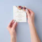 Herfst In Love Budget Bruidsdouche Uitnodigingen Flyer (Hand)