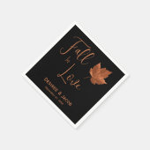 Herfst in Love Copper Brown Black Rustic Maple Lea Servet (Hoek)